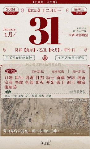 哪天是3013年1月的黄道吉日？2023年1月良辰吉日查询？