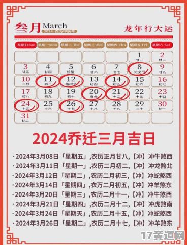 农历四月份，哪些日子搬家最吉利？